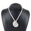 Personalized conch and starfish pendant necklace earrings