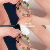Beaded open ring