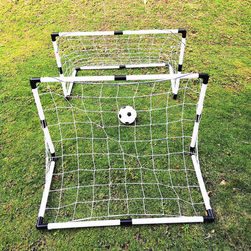 Kidsren's Plastic Football Goal Indoor and Outdoor Sports Toys Large Two-In-One Simple Portable Football Goal