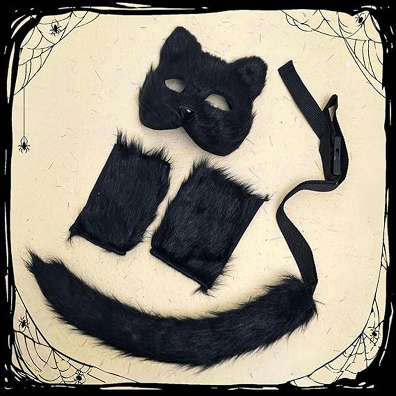 Wolf Ears Head Button Mask