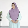 Contrasting color patchwork headscarf