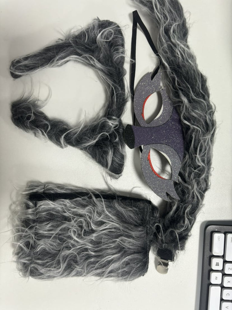 Wolf Ears Head Button Mask