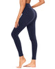Leggings - Cropped High-waisted Solid Color