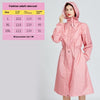 Fashion Trench Coat Raincoat Lightweight Breathable Solid Color Long Sleeve