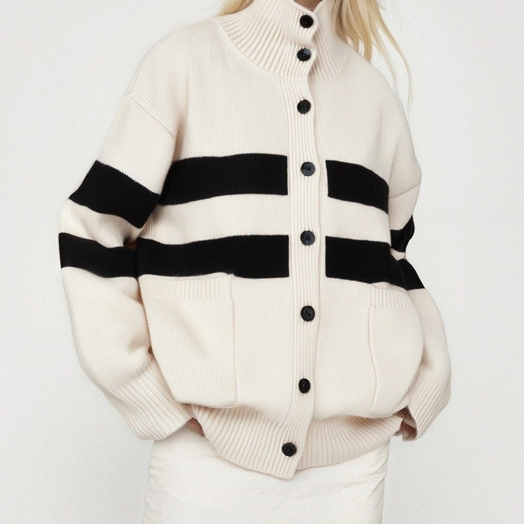 Fashion New Loose Knitted Cardigan Women