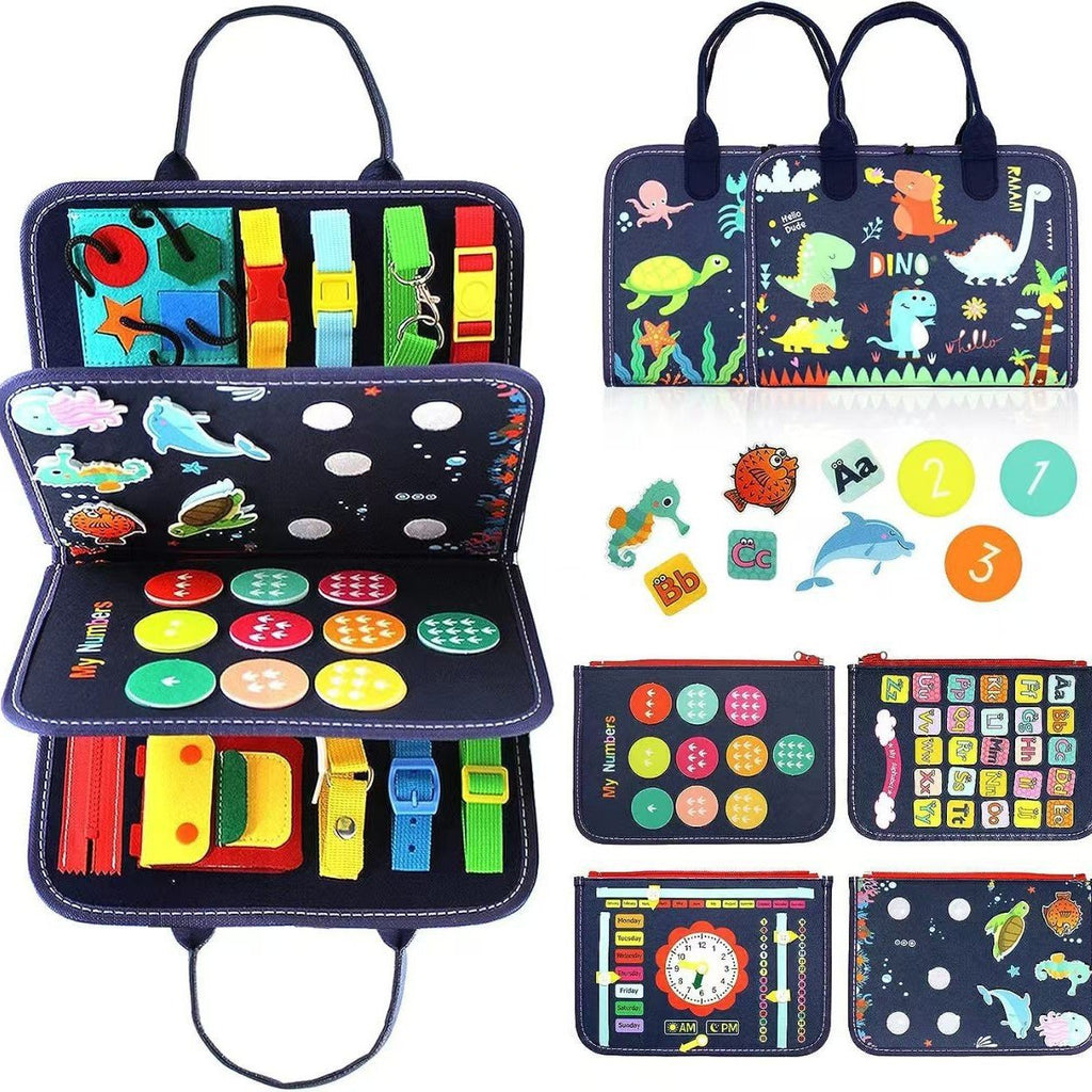 Montessori Felt Busy Board for Kids - Early Educational DIY Activity Toy