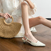 Chinese-style embroidered cats and platform heels