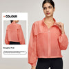 Summer Mountain Stand Collar Sports Jacket Women's Outdoor Breathable Lightweight Cardigan