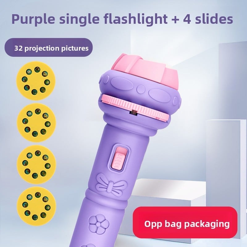 Children's projection flashlight camera toy puzzle luminous toy