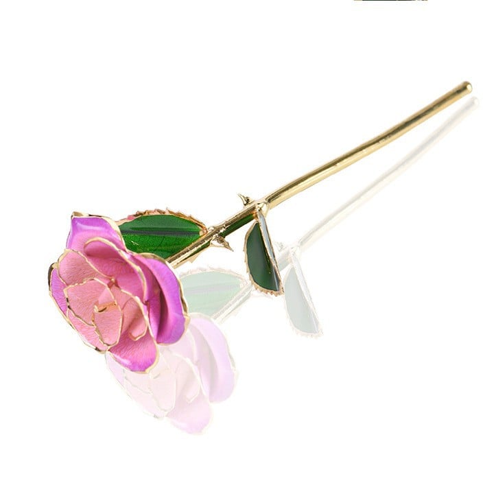 Paint rose real gold simulation rose gift box Valentine's Day gift Christmas gift wholesale