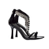 French Rhinestone High Heels