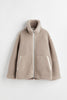 Fashion Loose Anti-cashmere Personality Casual Zip Coat