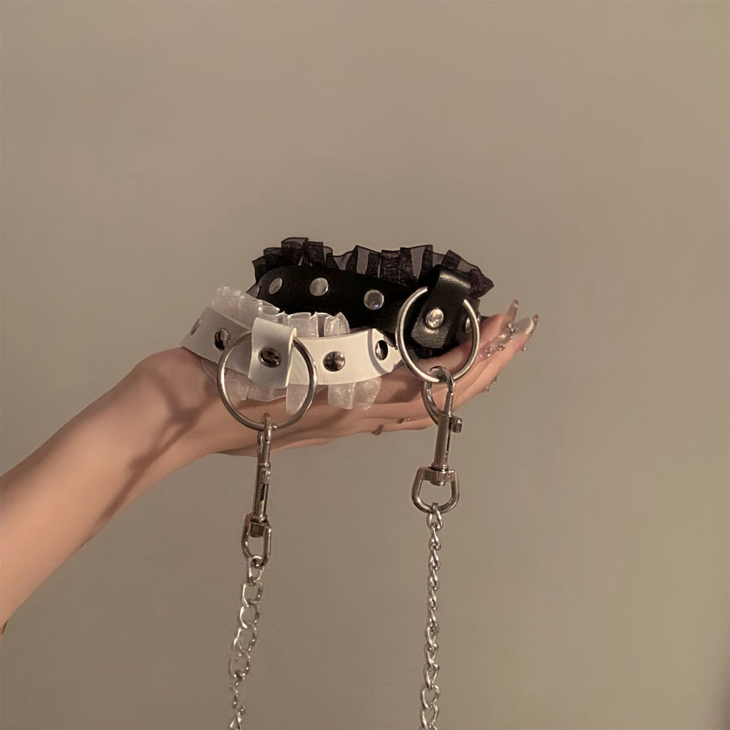 Lace collar pull rope