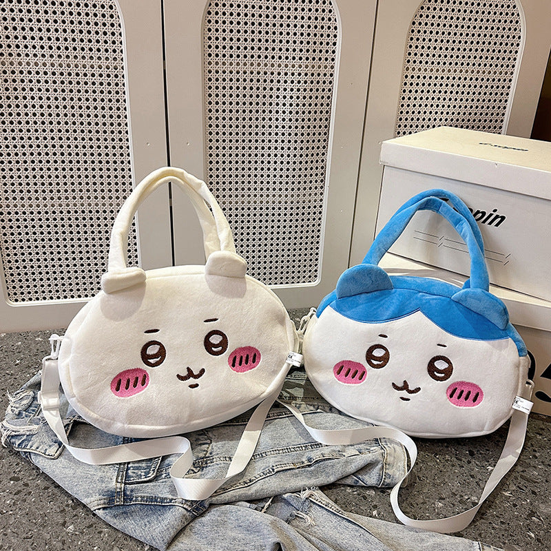 Ursage cute plush handbag girl messenger bag gift storage bag handbag gift