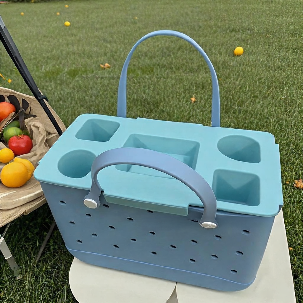 Covered beverage compartmentalized bag