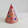 Color Diamond Princess Cap Triangle Cap Children's Festival One-year-old Party Venue Atmosphere Photo Props