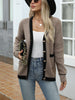 Idle Style Casual Knitted Long Sleeve Cardigan Coat