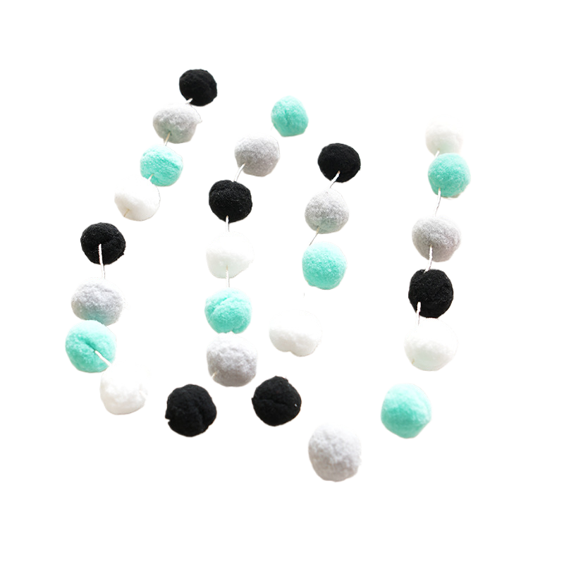 DIY Decorative Fur Ball Strings for Party and Room Decor