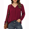 Women's Clothing Casual V-neck Temperament Top