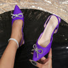 One-lettered Buckle Strap Thin-heeled Sandals