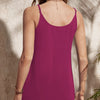 Women's New Solid Color Versatile Vacation Style Front Pleated Thin Suspender A-line Hem Vest