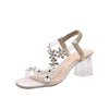 Medium Heel Transparent High Heels