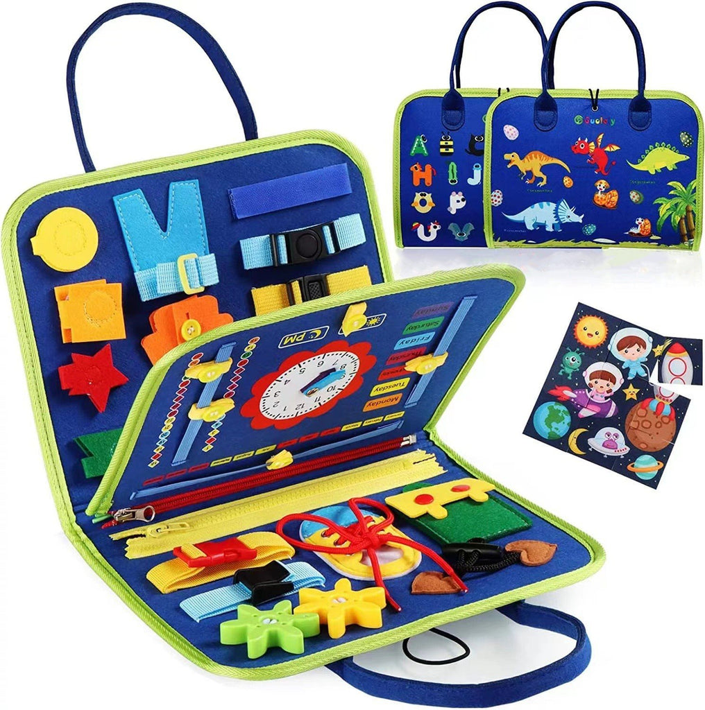 Montessori Felt Busy Board for Kids - Early Educational DIY Activity Toy