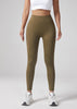 Yoga Waist Pleated Peach Hip Lifting Sports Pants For Female Workers, Pocket High Waisted Button Down Pants