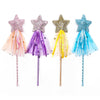 Girls pink sequins pentagram fairy wand magic wand Carnival Festival Children's Day party COSPLAY props