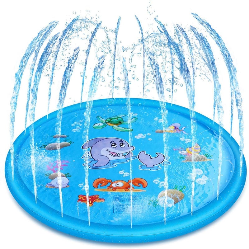 PVC children's water spray mat outdoor water spray mat grass children's water spray mat letter water spray mat