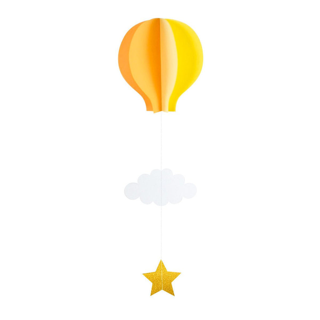 Wedding holiday birthday party decoration supplies three-dimensional hanging ornaments love hot air balloon cloud window pendant