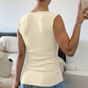 Women's European And American Temperament Pure Color Vest