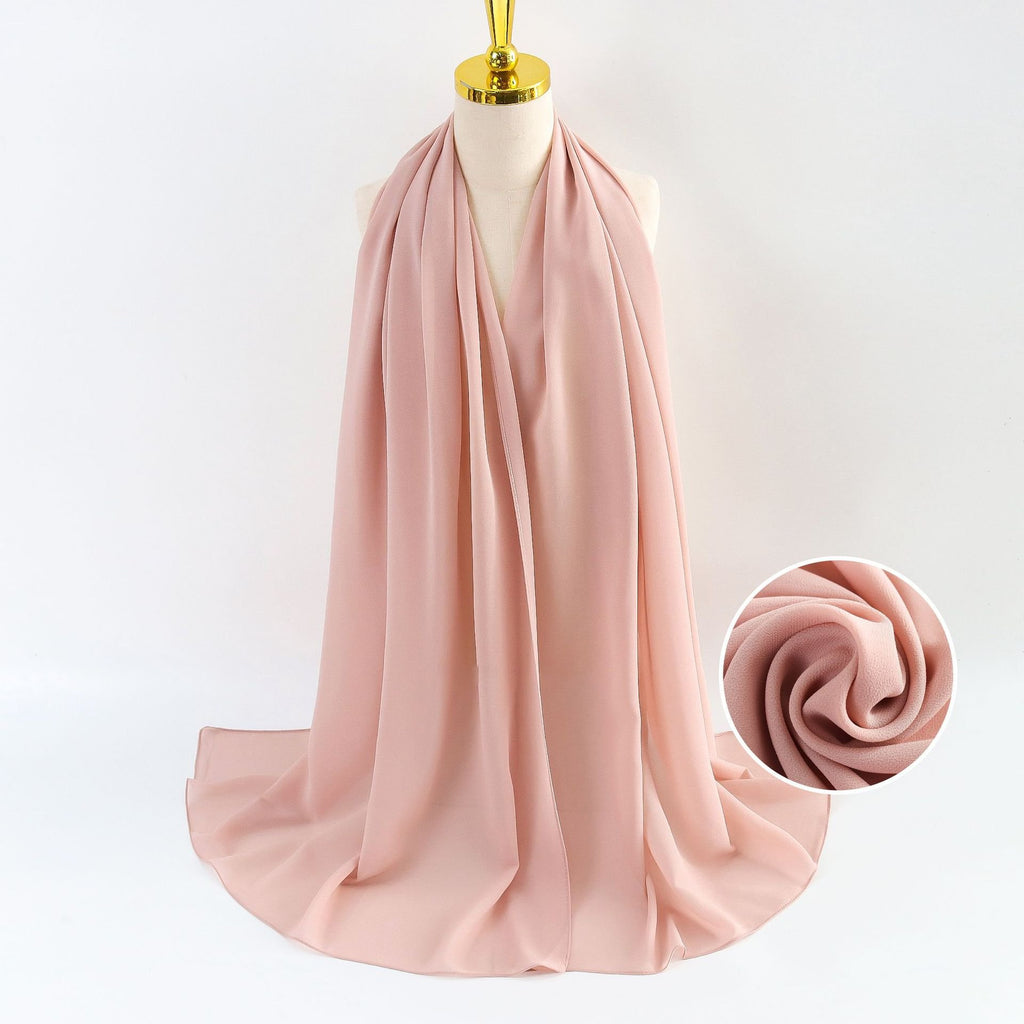 Elegant Pearl Chiffon Scarf for Women