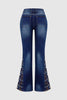 Women's High-Waist Heavily Ripped Jeans, Wide-Leg Full-Length Jeans With A Destroyed Streetwear Finish, Light-Wash Denim For All Seasons Forbidden Platform - Temu