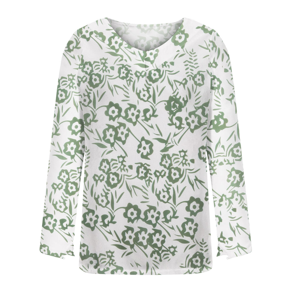 Women's Clothing Casual V-neck Temperament Top
