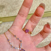 Heart-shaped Purple Flame-Defying Female Ring