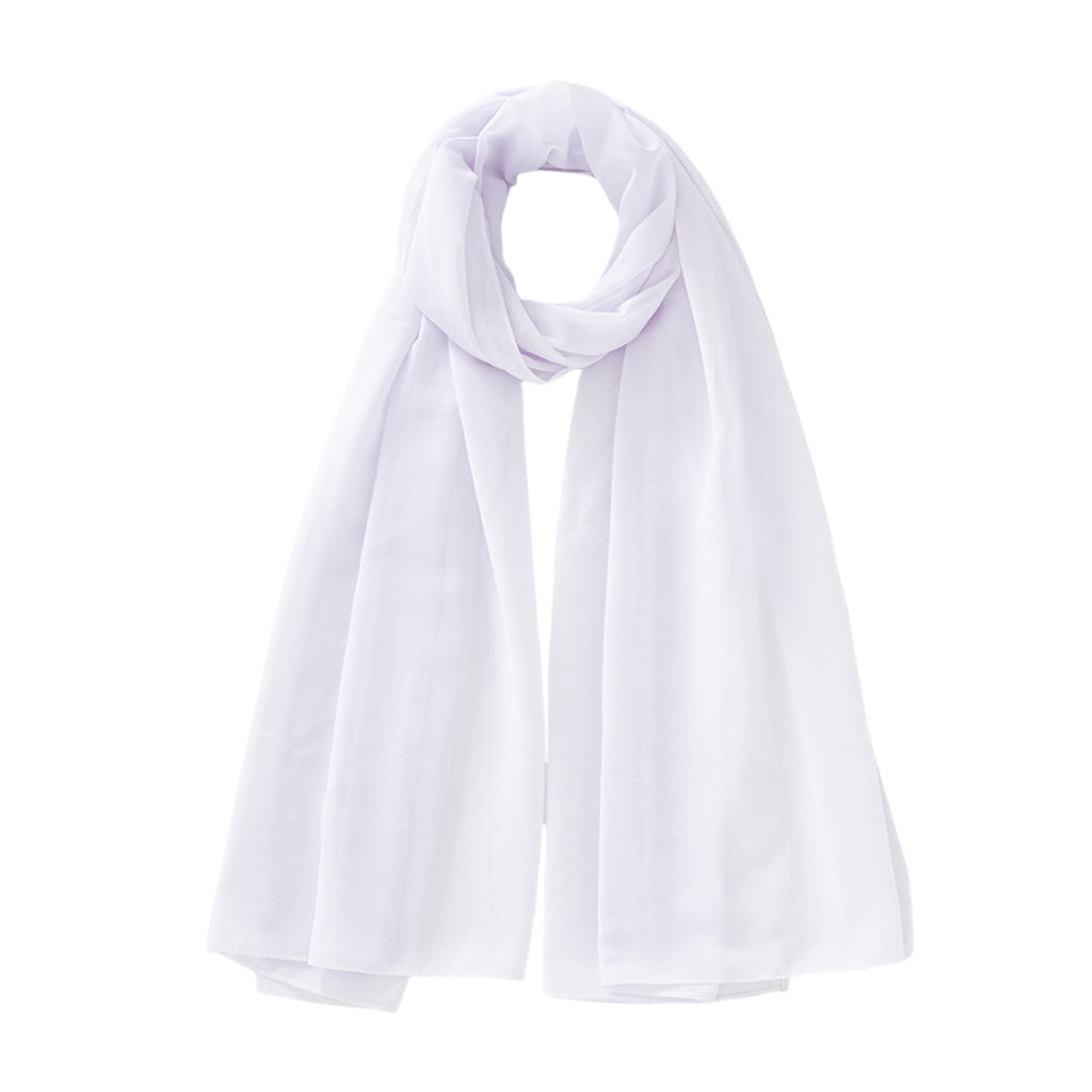 Monochrome Pearl Chiffon Bubble Scarf