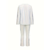 Women's Printed Casual Lounge Set - Long Sleeve Top & Pants With Side Pattern, Comfortable For Spring&Fall