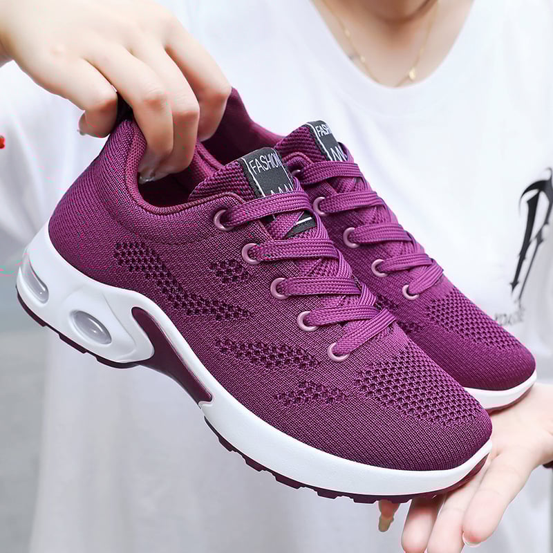Air Cushion Running Shoes Breathable Soft Sole Sneakers for Women