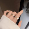 Zircon flower ring