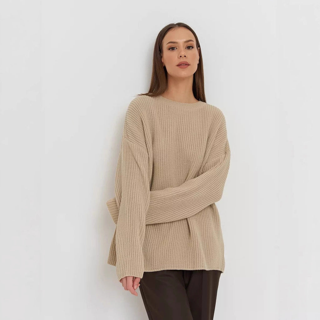 Women's Fashionable Soft Nuo Sweater Vintage Top