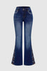 Women's High-Waist Heavily Ripped Jeans, Wide-Leg Full-Length Jeans With A Destroyed Streetwear Finish, Light-Wash Denim For All Seasons Forbidden Platform - Temu