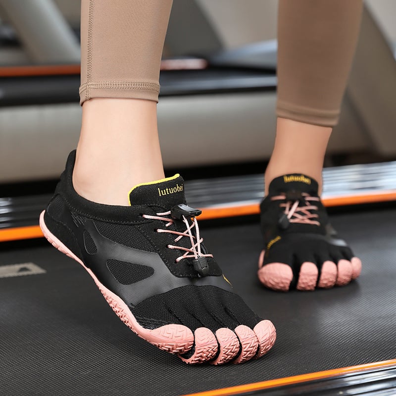 Five-finger shoes with soft soles for better grip
