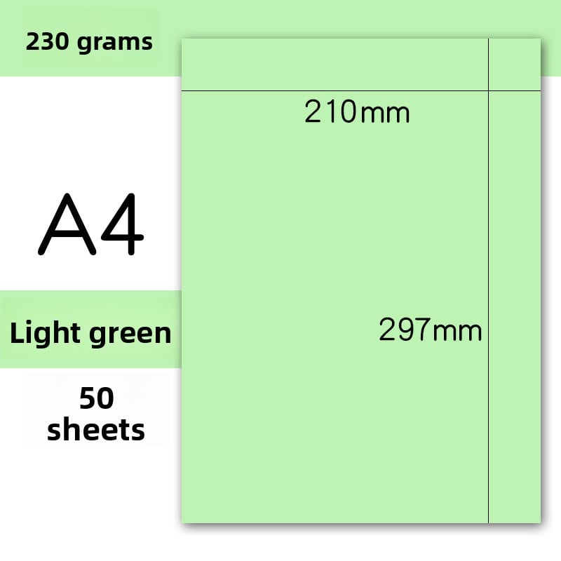 Handmade colored cardstock