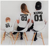 Popular Fashion Parent Child Outfits With Four Short Sleeves