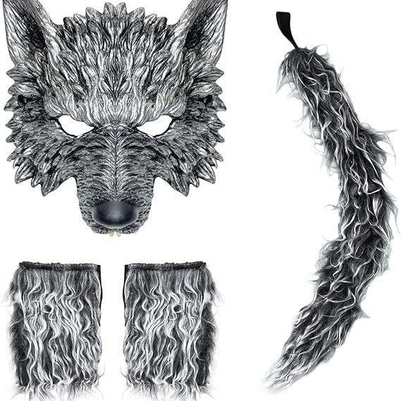 Wolf Ears Head Button Mask