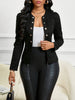 Office Ready Elegant Women's Solid Color Button Up Blazer