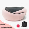 A U-shaped neck guard pillow that can be stored