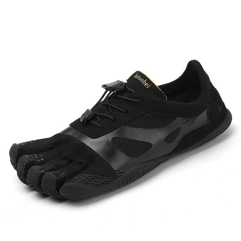 Five-finger shoes with soft soles for better grip