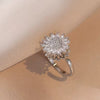 Light luxury rotatable sunflower necklace